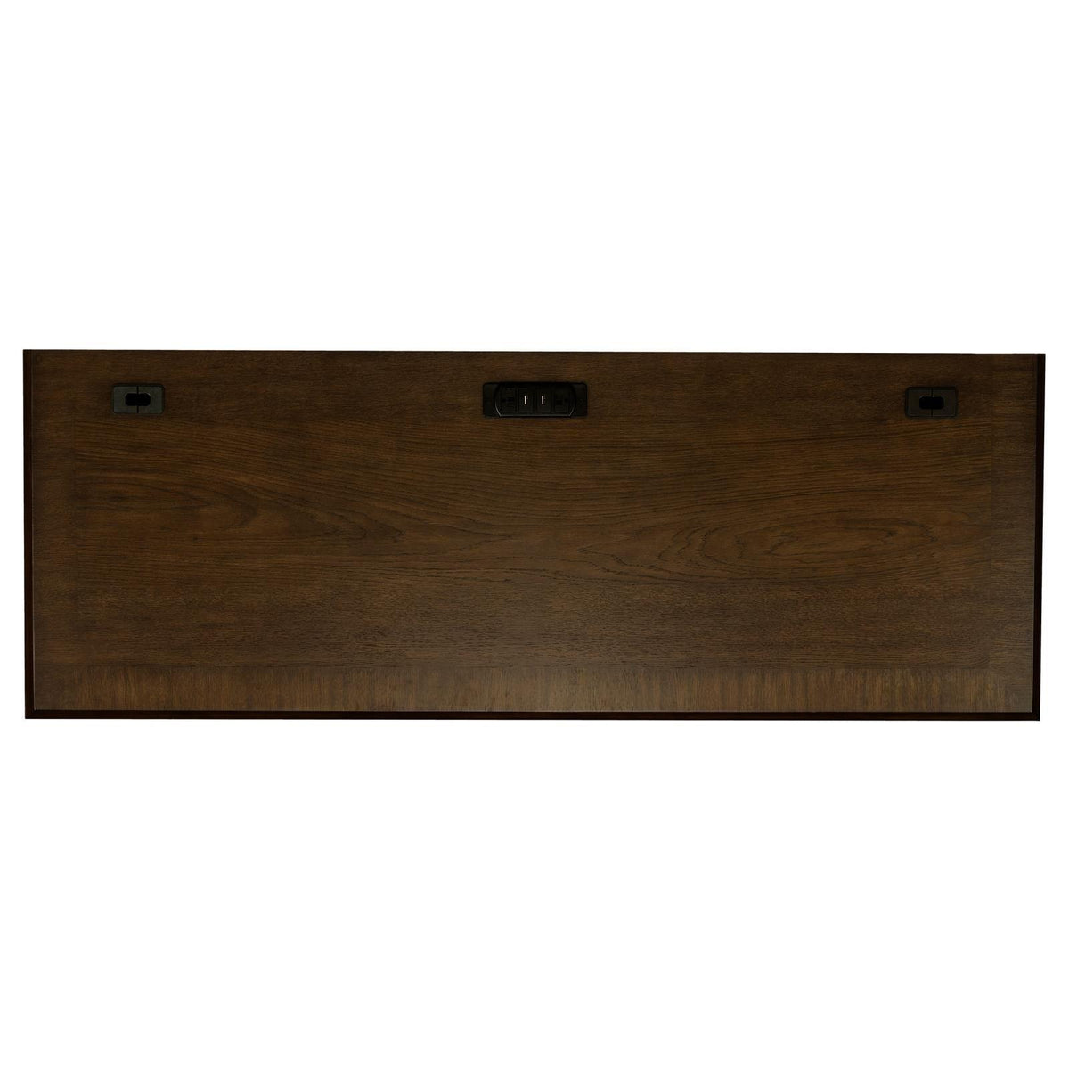 Top surface displaying decor items