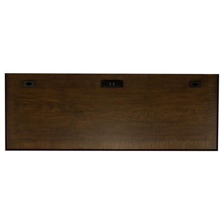 Top surface displaying decor items