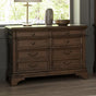 Hartshill 5-Drawer File Cabinet Burnished Oak front angle