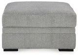 Casselbury Cement 2-Piece Sectional with Ottoman — front view