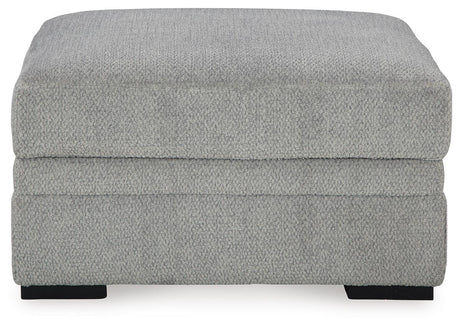Casselbury Cement 2-Piece Sectional with Ottoman — front view