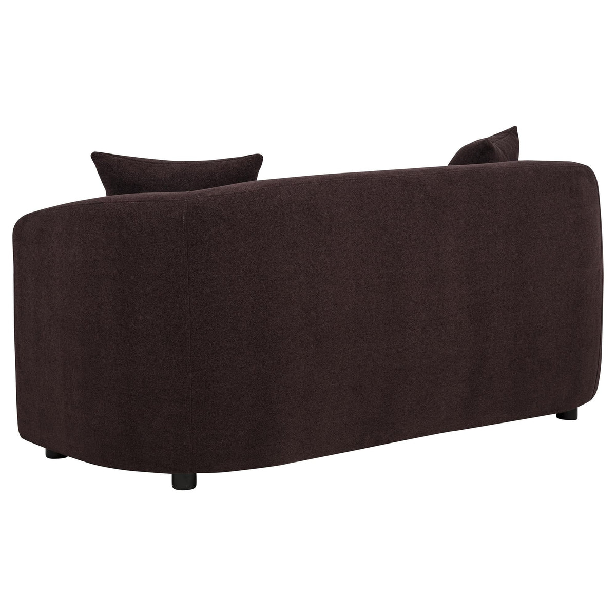 Delroy 2-Seat Stationary Loveseat in Aubergine Polyester Upholstery — product image 5