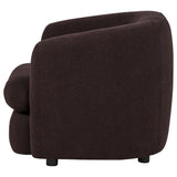 Delroy Stationary Accent Chair in Aubergine Polyester Upholstery — product image 4