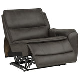 Marcell 3-Piece Transitional Power Reclining Sofa with USB Charging Grey — product image 8