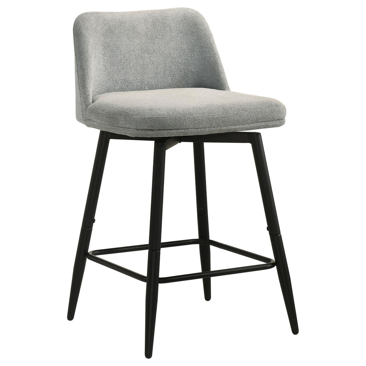 Mellor Grey Fabric Upholstered Swivel Counter Chair Set of 2 — product image 2