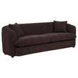 Delroy 3-Seat Stationary Sofa in Aubergine Polyester — product view