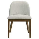 Mueller Upholstered Dining Side Chair Brown and Beige Set of 2 — product image 4