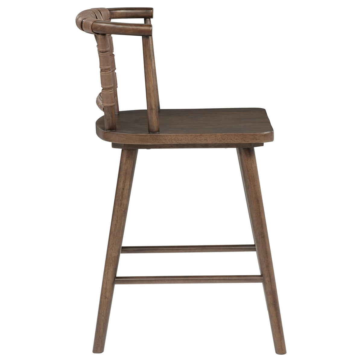 Tallis Woven Leatherette Back Counter Chairs Brown Set of 2 — product image 9