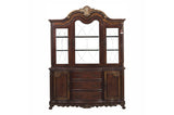 Deryn Park Cherry Traditional Solid Wood Plush Upholstered Seat Rectangular Dining Room Set - Ella Furniture