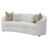Rainn Boucle Upholstered Sloped Arm Sofa Latte — product image 4