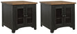 Valebeck Black/Brown 2 End Tables — product image 2
