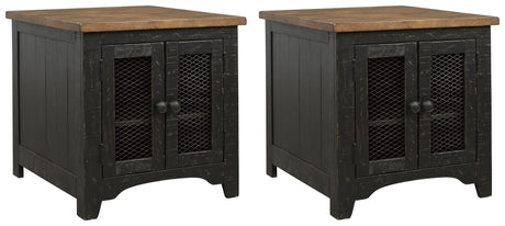 Valebeck Black/Brown 2 End Tables — product image 2
