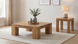 Butte Square Mango Wood End Table Natural — product image 7