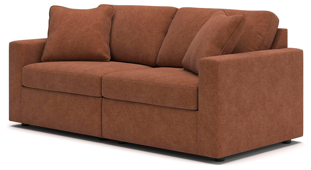 Modmax Spice Sofa and Loveseat — angled view