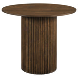 Hamlyn 5-Piece Round Wood Counter Height Dining Set in Cream and Walnut — product image 3
