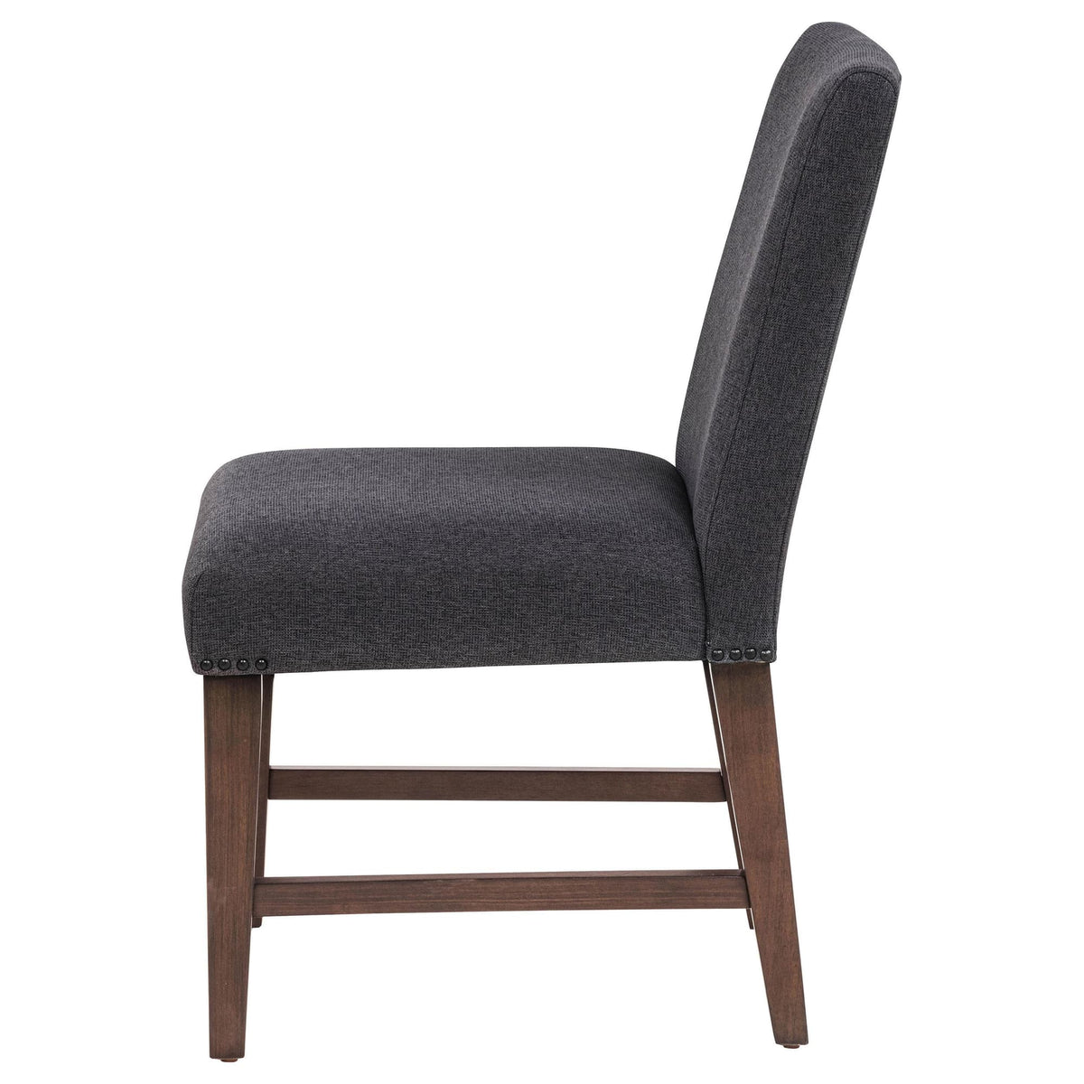 Naser Parsons Dining Side Chair Grey and Dark Walnut (Set of 2) — product image 6