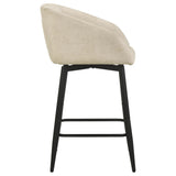 Rainer Cream Fabric Upholstered Swivel Counter Height Chair Set of 2 — product image 8