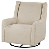 Back view of Serra swivel glider recliner