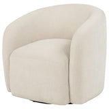Close-up of Gerley chair soft chenille upholstery