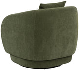 Side profile showing chair curvature