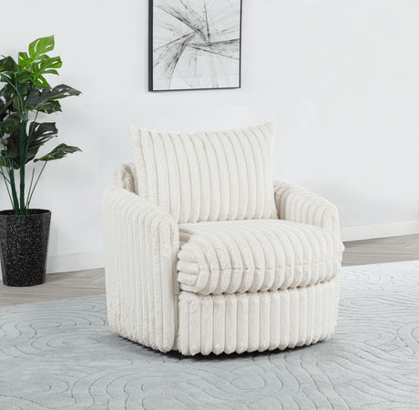 Sarco swivel armchair side angle