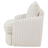 Detail of ribbed corduroy upholstery