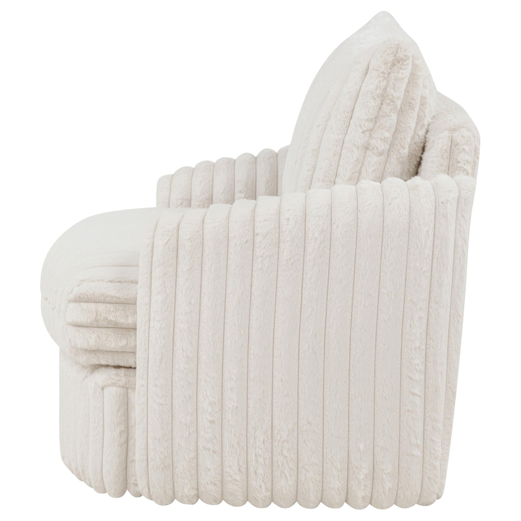 Detail of ribbed corduroy upholstery