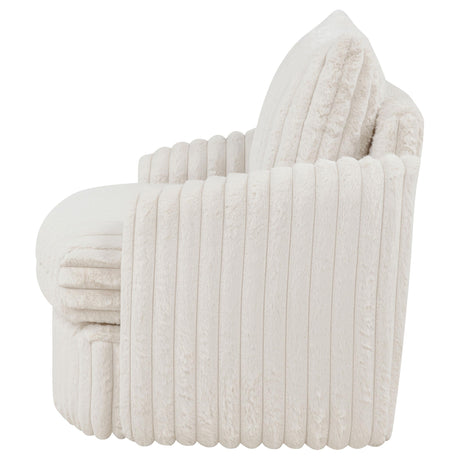 Detail of ribbed corduroy upholstery
