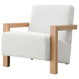 Back view of Fitzroy Boucle upholstered armchair