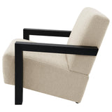 Back view of Fitzroy accent arm chair