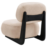 Duffie Upholstered Armless Accent Chair angled seating