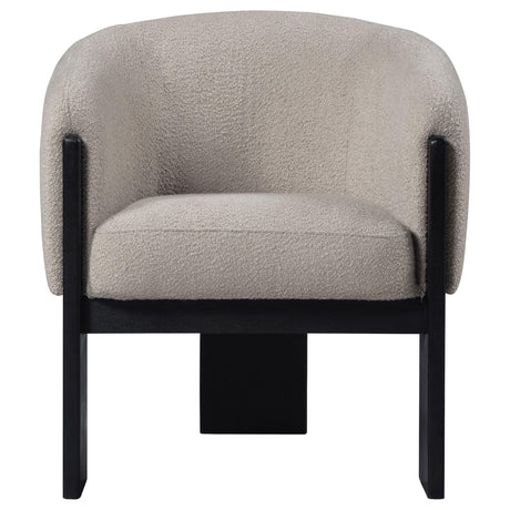 Close-up of Valdez chair black hardwood legs