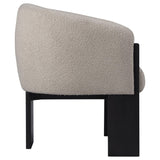 Valdez chair showing plastic floor glides