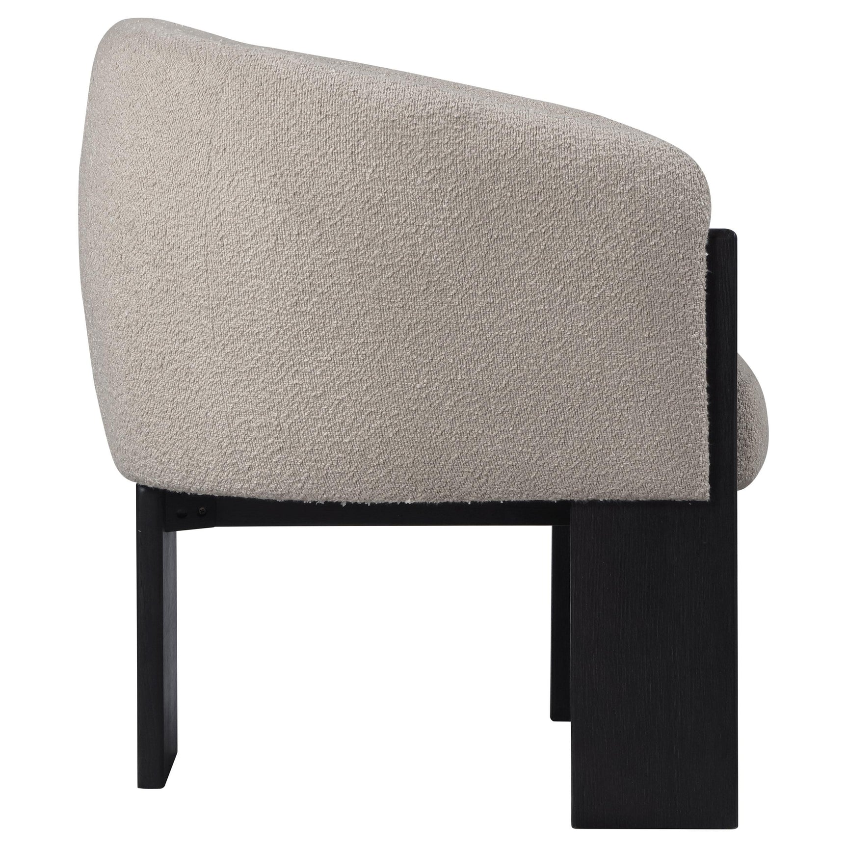 Valdez chair showing plastic floor glides