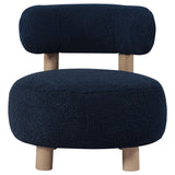Zonie accent chair detailed boucle fabric