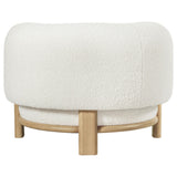 Barrel back design of Lawler Accent Chair