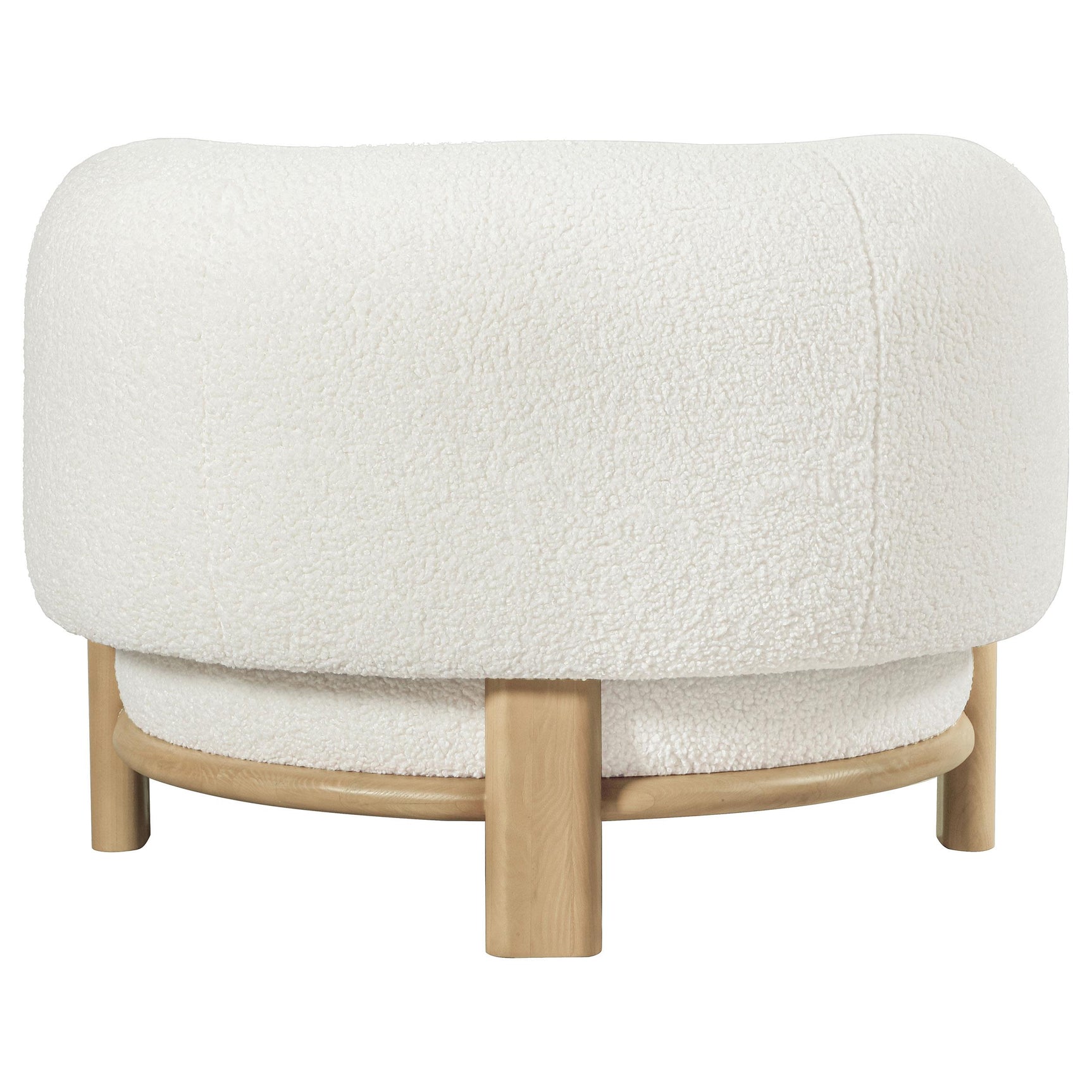 Barrel back design of Lawler Accent Chair