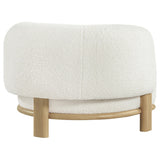Lawler Accent Chair positioned in living room setting