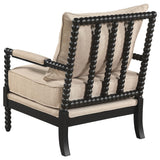 View of removable seat cushion on Blanchett chair
