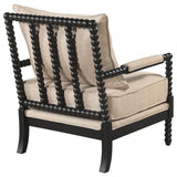 Back view of Blanchett accent chair frame