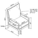 Perspective of Blanchett chair highlighting traditional style