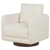 Close-up of ivory fabric texture on chair