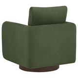Seat cushioning and stitching detail on Iris chair
