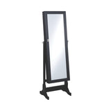 Tutuola Jewelry Cheval Mirror Black - Ella Furniture