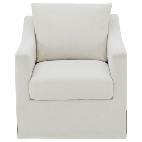 Sloped arm profile of Winter Accent Chair