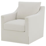Close-up of removable seat cushion and upholstery