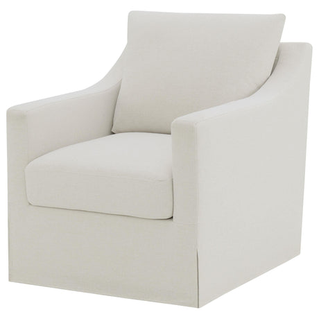 Close-up of removable seat cushion and upholstery