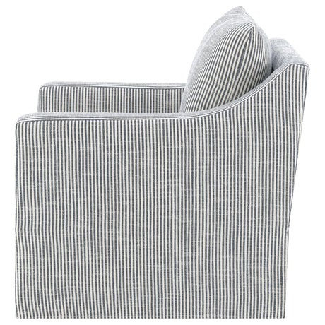 Close-up of chair arm and fabric