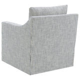 Detailed view of swivel mechanism on Winter Chair