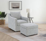 Fabric upholstery stitching detail